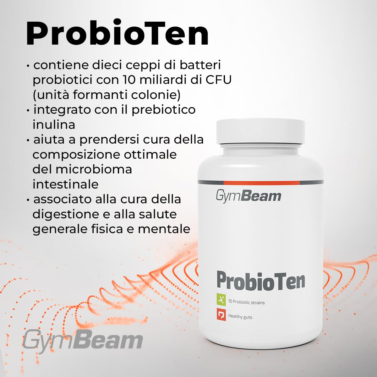 GymBeam ProbioTen probiotico 60 capsule 10 miliardi CFU