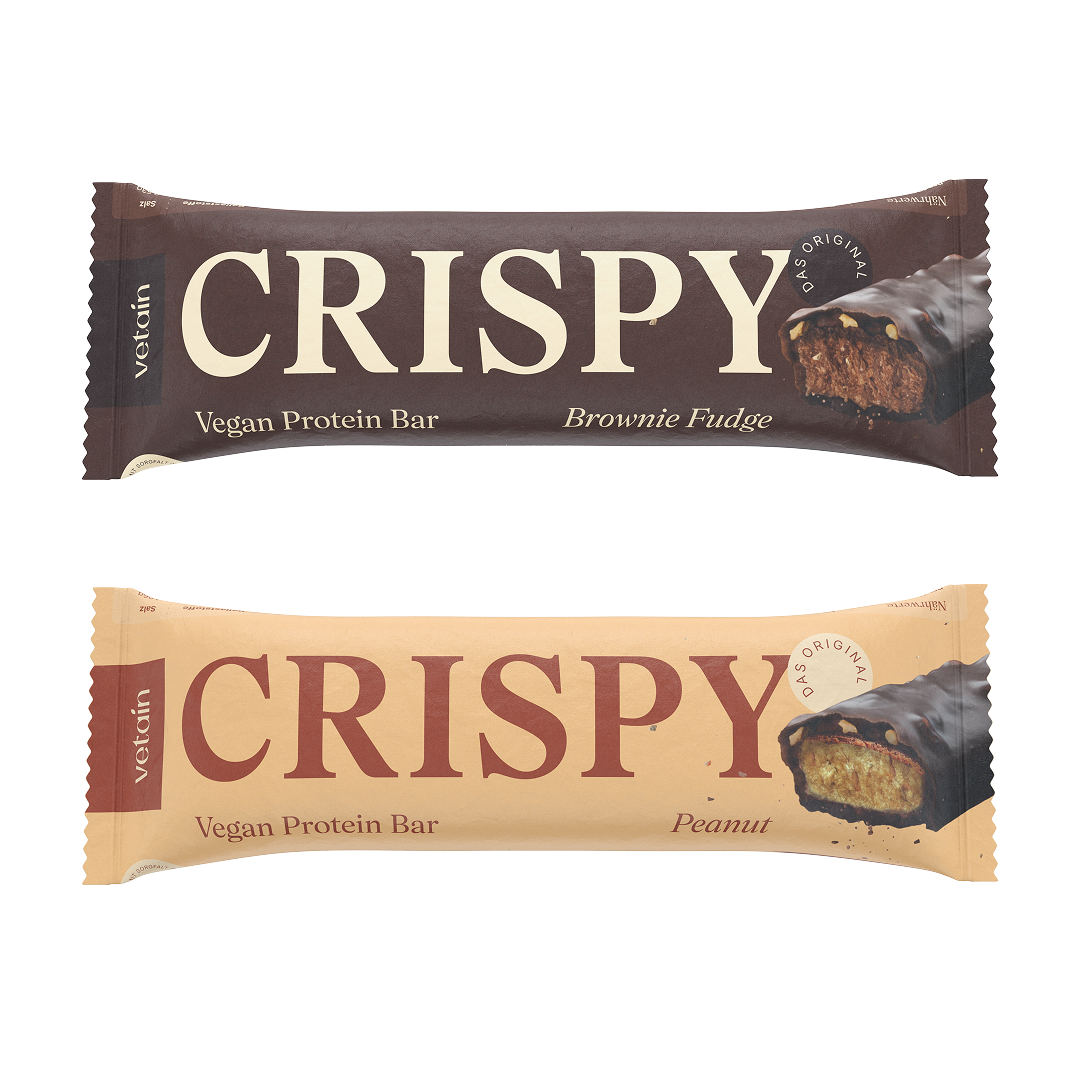 Vetain Crispy Pacchetto Prova Barrette Brownie Peanut
