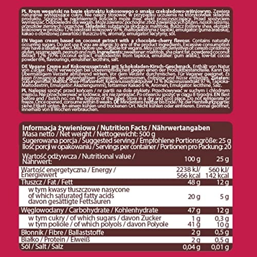 AllNutrition Vegelove Choco Cherry Crema Spalmabile 500g Vegana