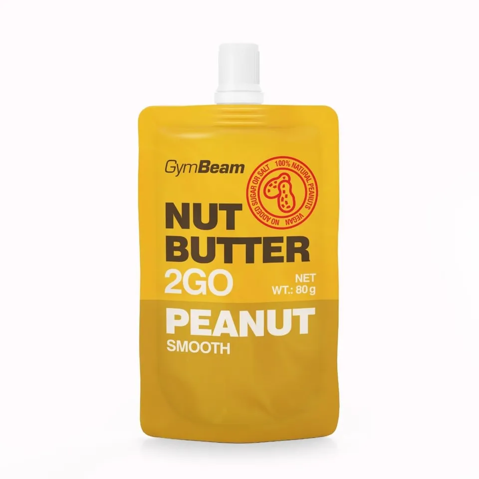 GymBeam Nut Butter 2GO Burro di Arachidi 15x80g Proteico