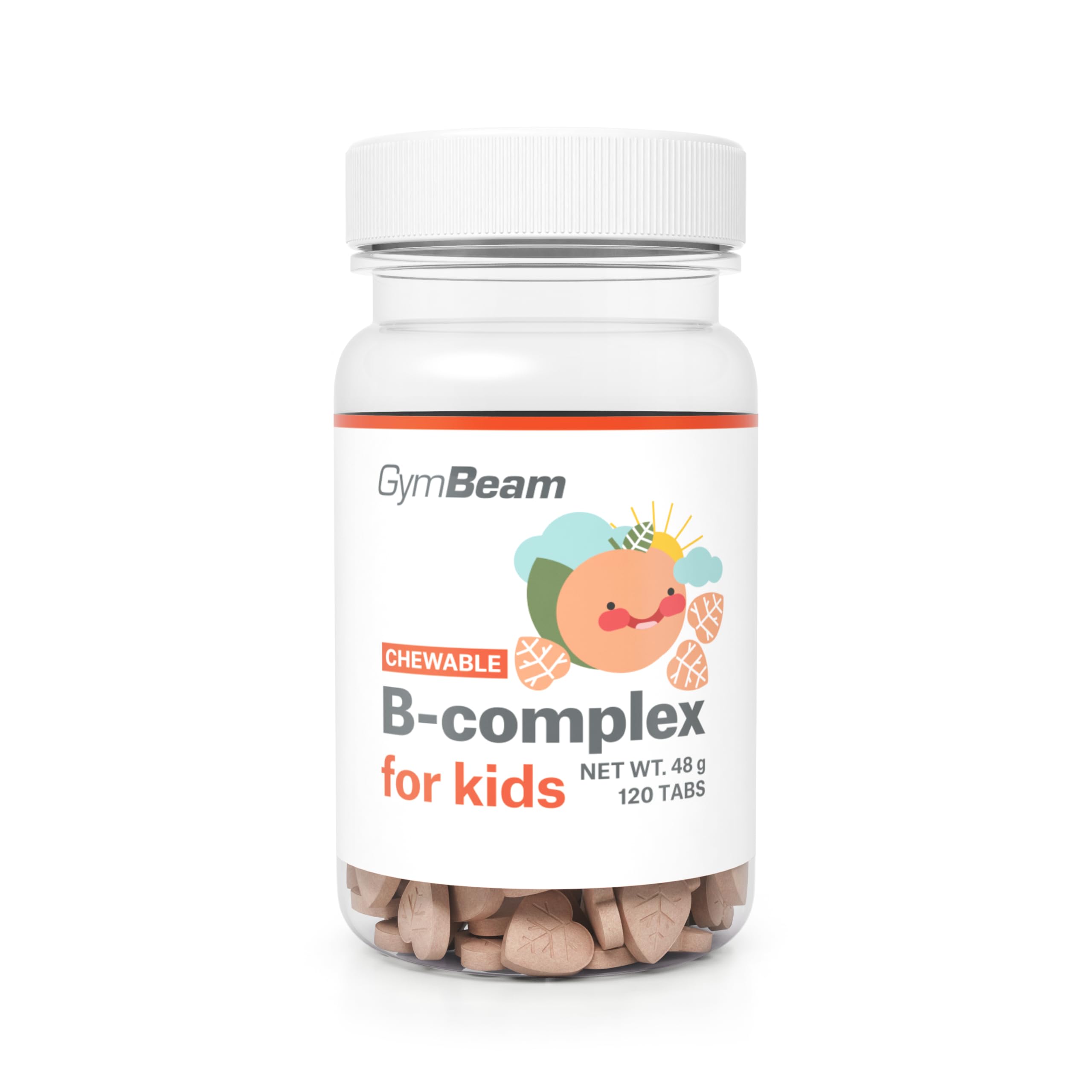 GymBeam B-Complex masticabili bambini albicocca 120