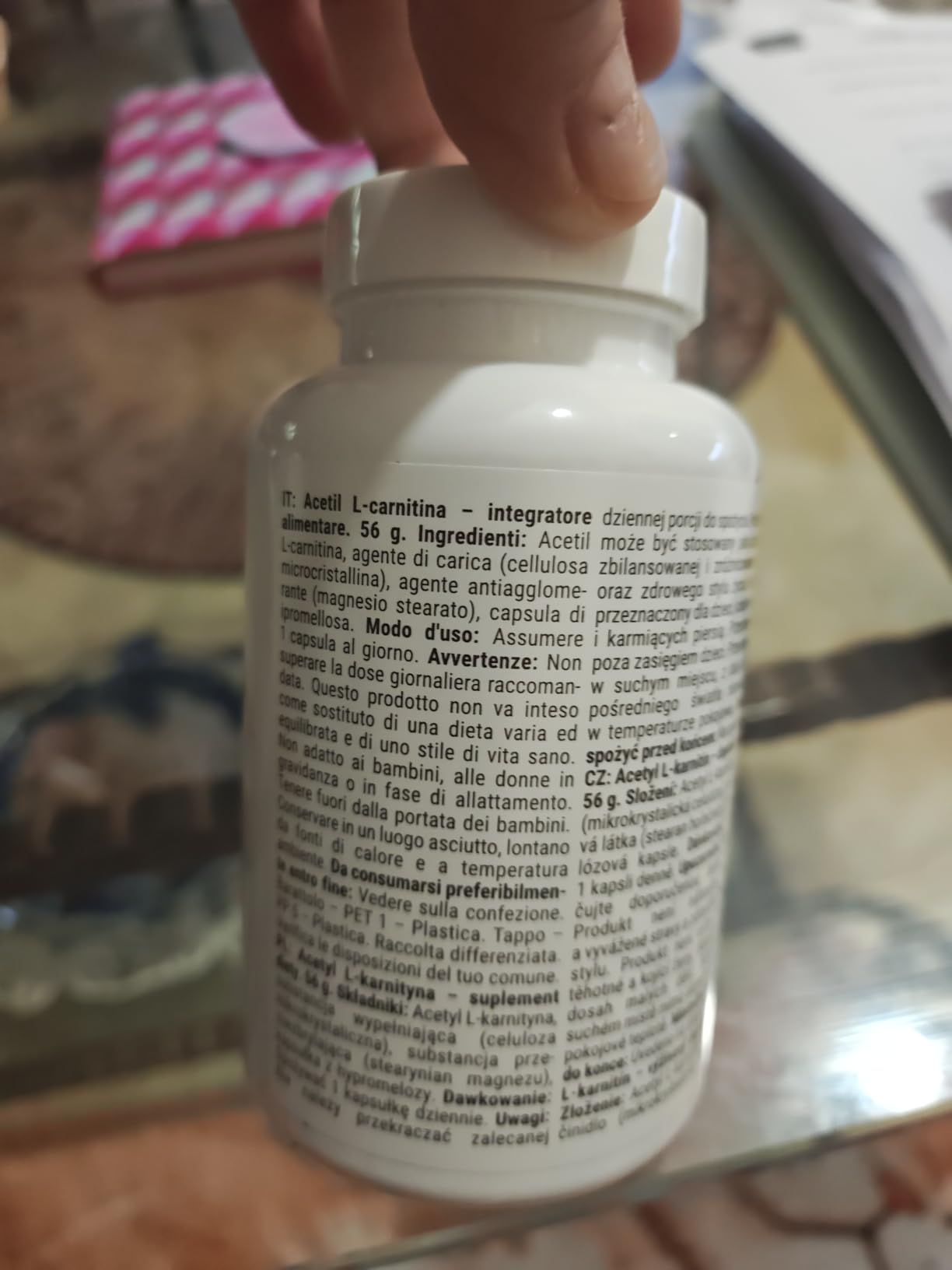 GymBeam Bruciagrassi Acetil L-Carnitina 500 mg Capsule Vegane