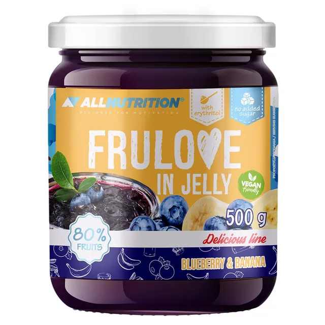 AllNutrition Frulove Marmellata Mirtillo Banana 500 g Senza Zucchero