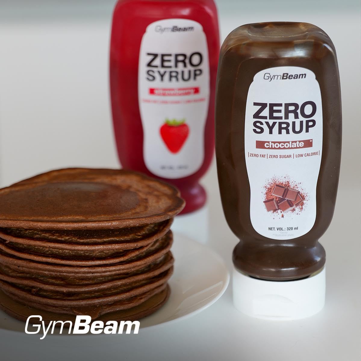 GymBeam Sciroppo ZERO Chocolate 320 ml Dolcificante Zero Calorie