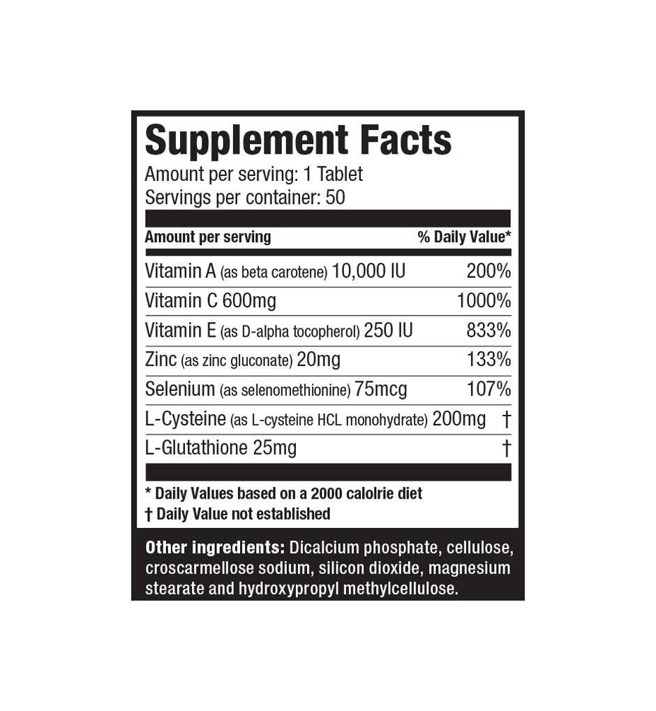 Ultimate Nutrition Antioxidant Integratore Vitamine 600 mg