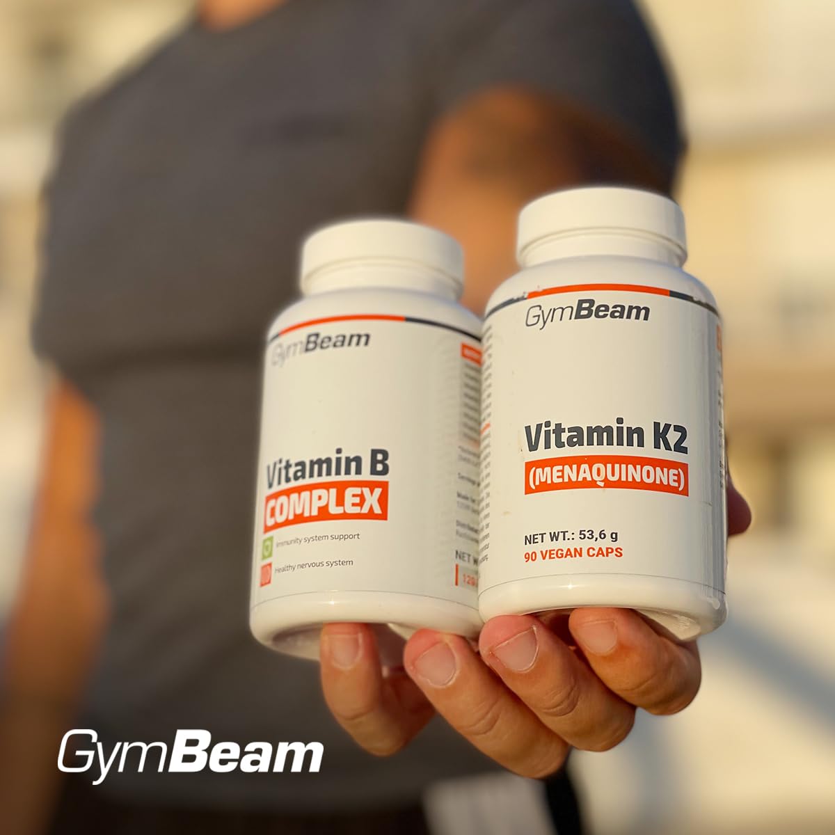 GymBeam Vitamine Vitamina K2 MK-7 capsule vegane ossa