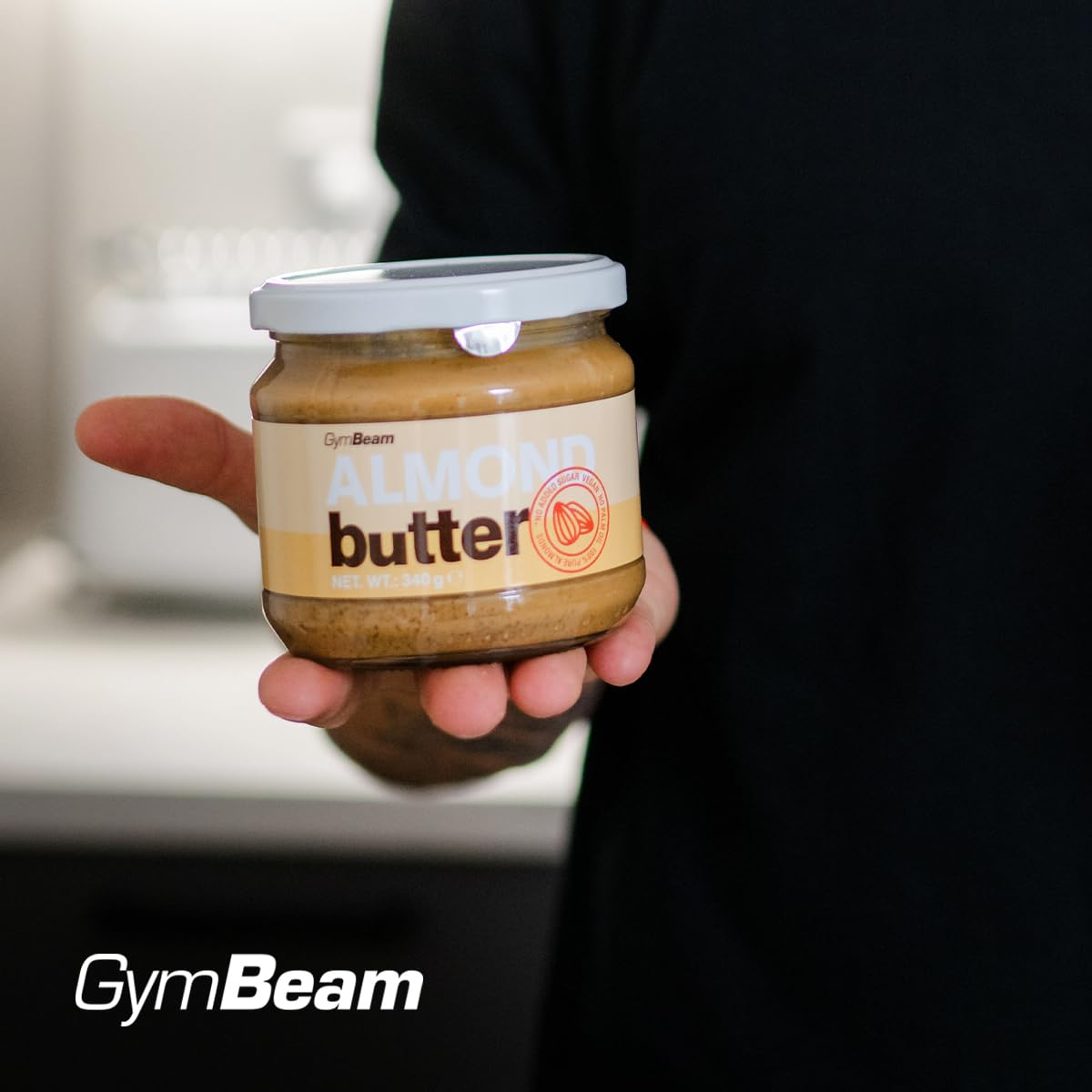 GymBeam Burro di Mandorle crema spalmabile 340 g 100% mandorle