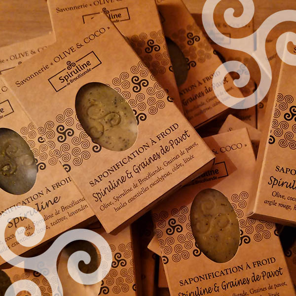 Spiruline de Brocéliande Sapone Spirulina Papavero Esfoliante