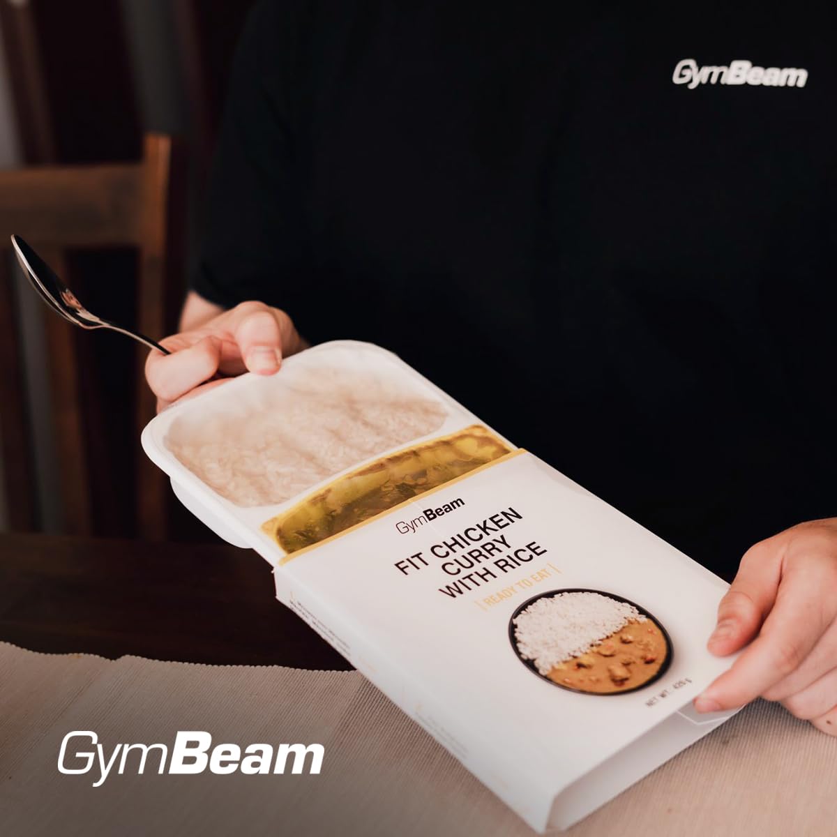 GymBeam Proteine FIT Ready to Eat pasto proteico pollo curry 420 g