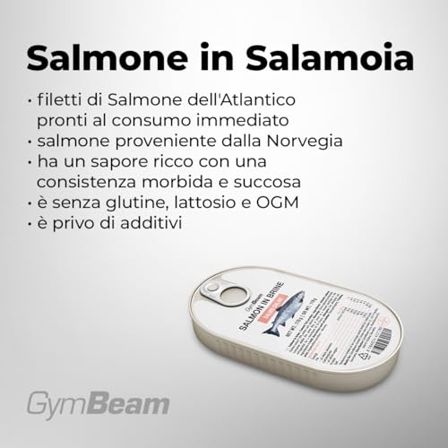 GymBeam Salmone in Salamoia Norvegese 170 g Proteico Omega 3