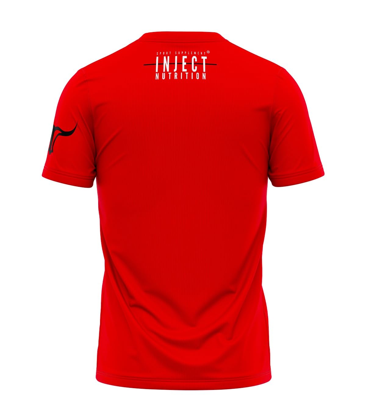 Inject Nutrition T-Shirt Sportiva Maglietta Rossa Cotone 100% 155g