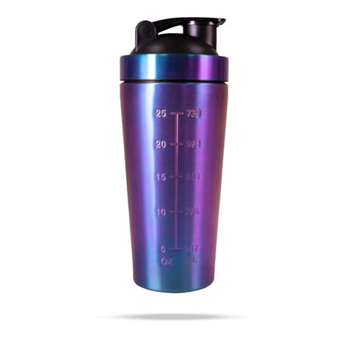 GymBeam HoloShake Shaker Acciaio 739 ml Gaming Cyberpunk YBEAM