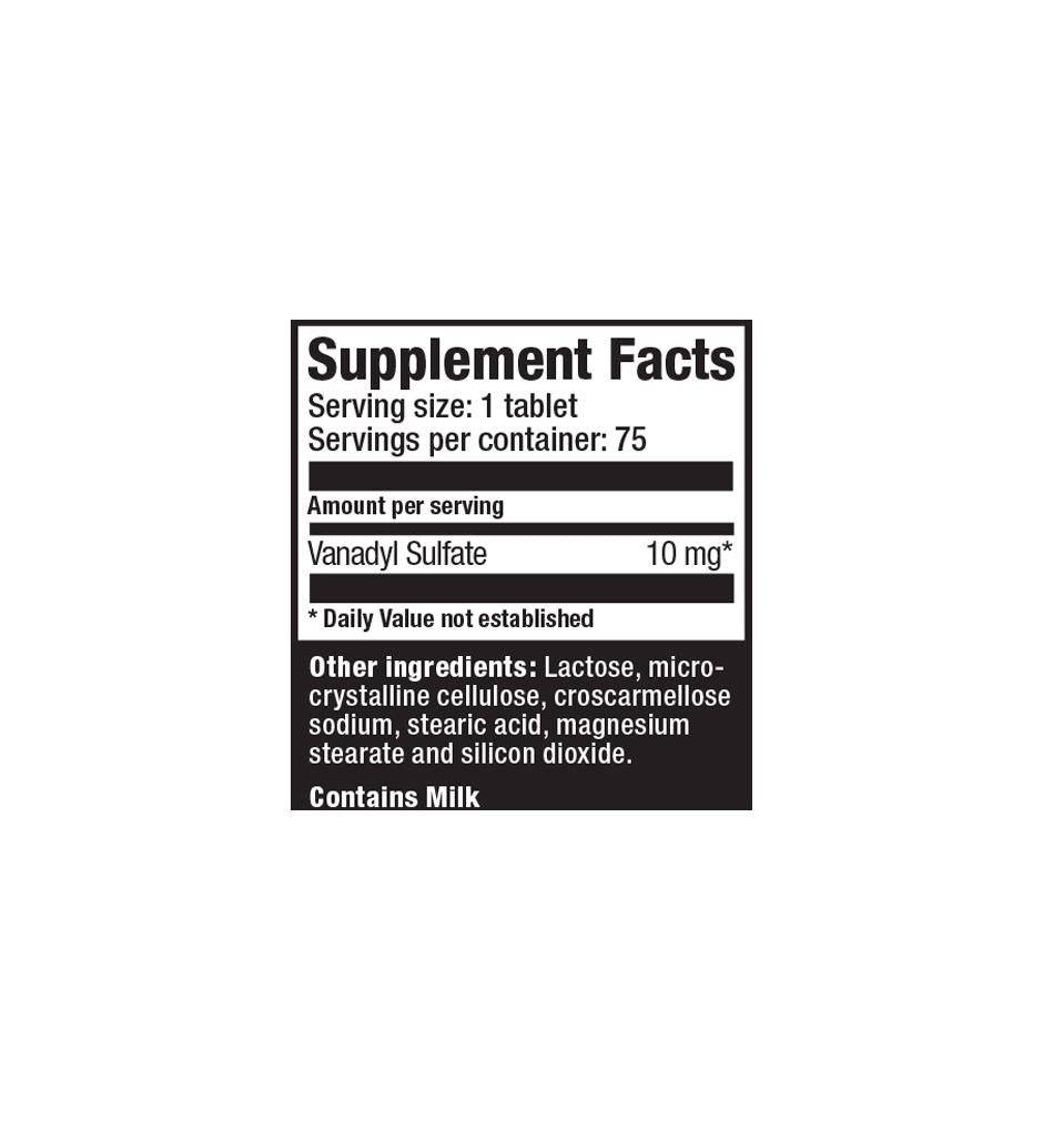 Ultimate Nutrition Vanadyl Sulfate Minerale Compresse Definizione