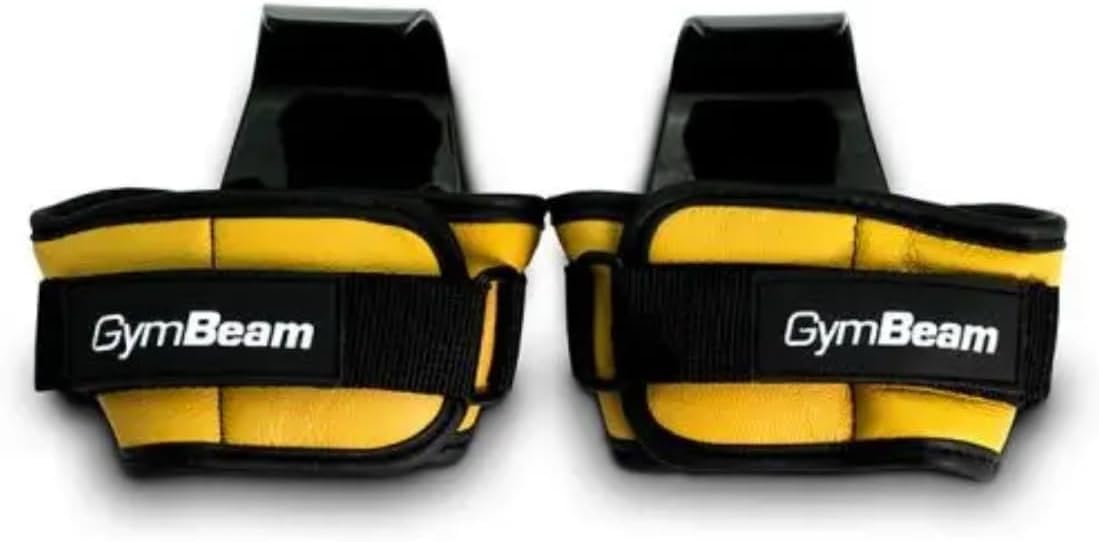 GymBeam Accessori Ganci Palestra Pelle e Acciaio