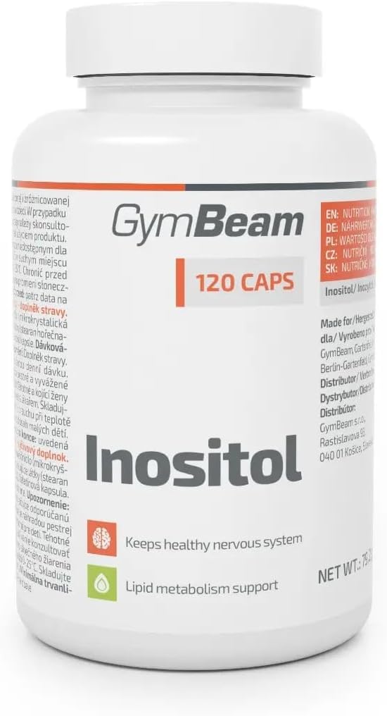 GymBeam Inositolo 500 mg Vitamina B8 120 Capsule Uso Giornaliero