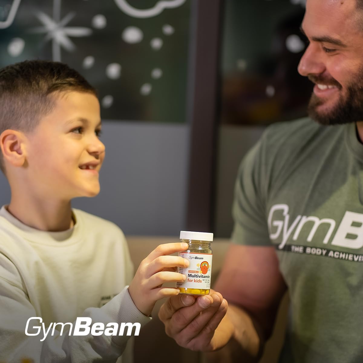 GymBeam Multivitaminico Bambini Gommose Arancia 120 Pezzi