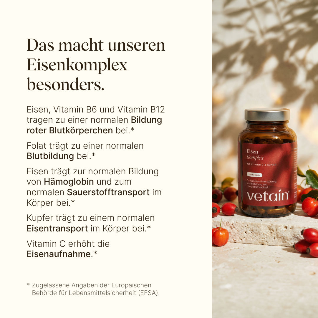 Vetain Eisenkomplex ferro 180 capsule vegan 20 mg