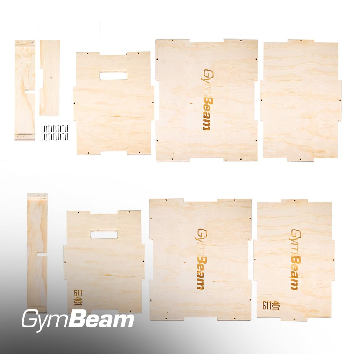 GymBeam Plyo Box box pliometrico legno 40x51x61 cm